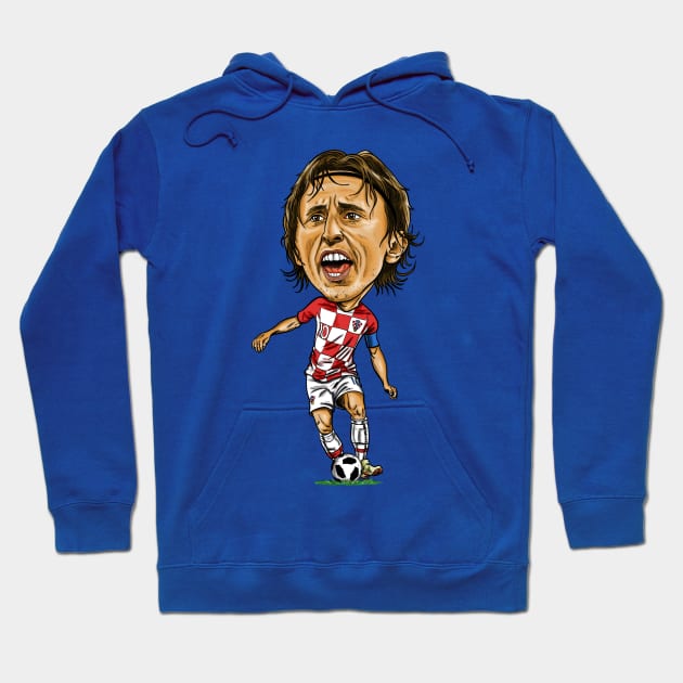 Luka Modric caricature Hoodie by tabslabred